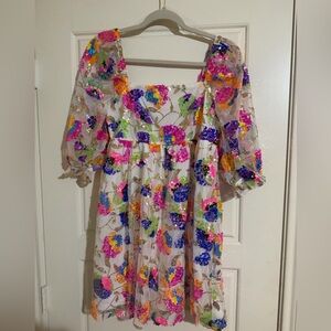 Colorful Sequin Dress